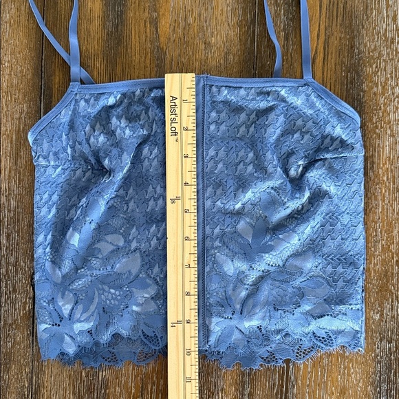 NWT Aerie Floral Lace Corset Top Blue Size XS - Picture 5 of 8